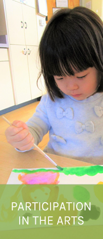 young girl painting - in color